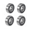 4 PCS Bearing 5/8" IDx 1-3/8" ODx .433" Thick 99502H-2RS Double Rubber Sealed Bearings for Go Kart, Mini Bikes, Lawn Mower, Wheels 48224 Lawn Mower Sealing Spindle Table Bearing