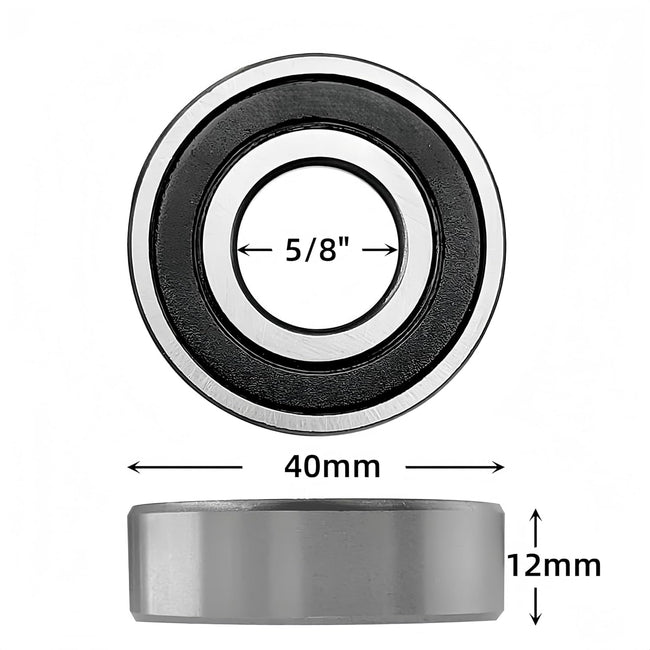 KYDE 10 PCS Spindle Bearing 6203-5/8"-2RS 5/8" x40x12mm Lawn Mower Bearing Replacement for MTD Lawn Tractor 7410524 741-0524 741-0524 941-0524 941-0524A Troy-Bilt Bolens Edger Main Image