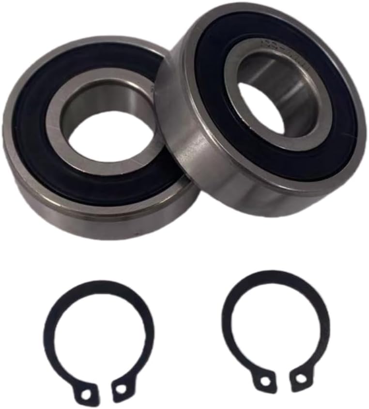 KYDE 2 Pieces 6203 - 2RS ABEC5 Home Pool Pump Bearing Kit，Belt C Clamping rings and nylon bushings - Replaceable Pentair WhisperFlo、IntelliFlo and Hayward Super Water pump motor - KYDE Bearing