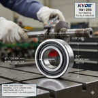 KYDE 5Pcs 1641-2RS Premium Inch Ball Bearing, 1" x 2" x 9/16", Heavy-Duty Replacement for Agricultural Machinery, Garden Tractors & Industrial Drive Shafts