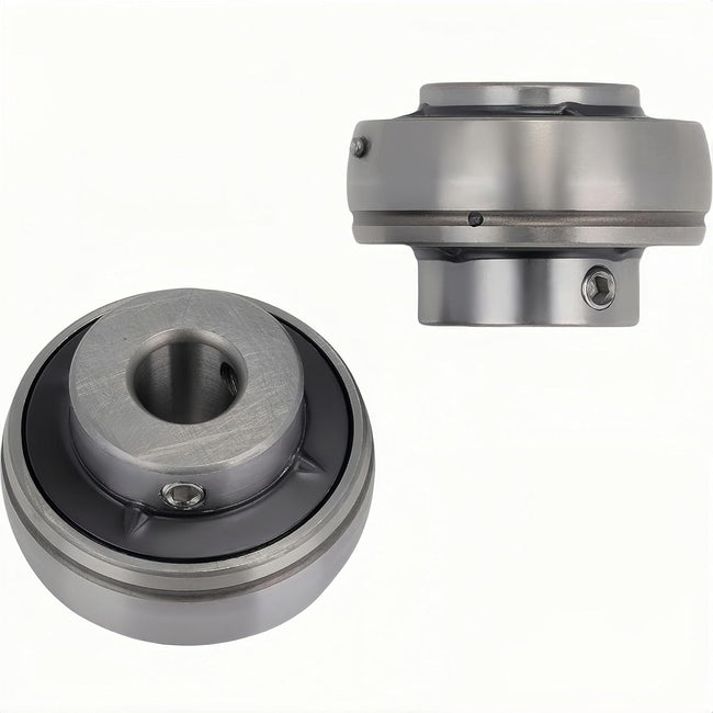 KYDE 2 PCS UC205 Insert Ball Bearing with Set Screw 25mm Bore UC205D1 for Packaging, Forestry, Aggregate, Conveyor Systems - KYDE Bearing Hover Image