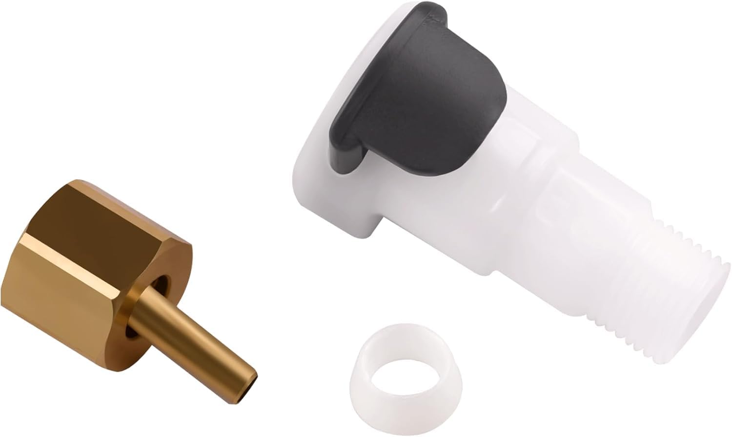 KYDE 43103C 1/4" Quick Connect Fitting Kit Compatible with Whirlpool Hot Water Tank HWT - 0,SST,HOT100,HOT150, HWT - HP,HWT - 300,HWT - 200,HWT1300,Replacement for 44726A,44726E,Leak - Free RO System Connector - KYDE Bearing
