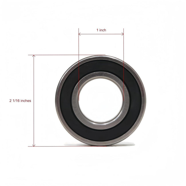 KYDE 10 PCS 6205-1-2RS Spindle Bearing 1 inch bore 6205-16-2RS 1" x52x15mm Bearing for Kubota 70060-00129 7006000129, 08101-06205 0810106205 Main Image