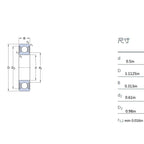 KYDE 10PCS R8-2RS Ball Bearing Double-Sided Seal 1/2x1-1/8x5/16 Suitable for Motor, Wheelchair Front Foot Wheel Fork