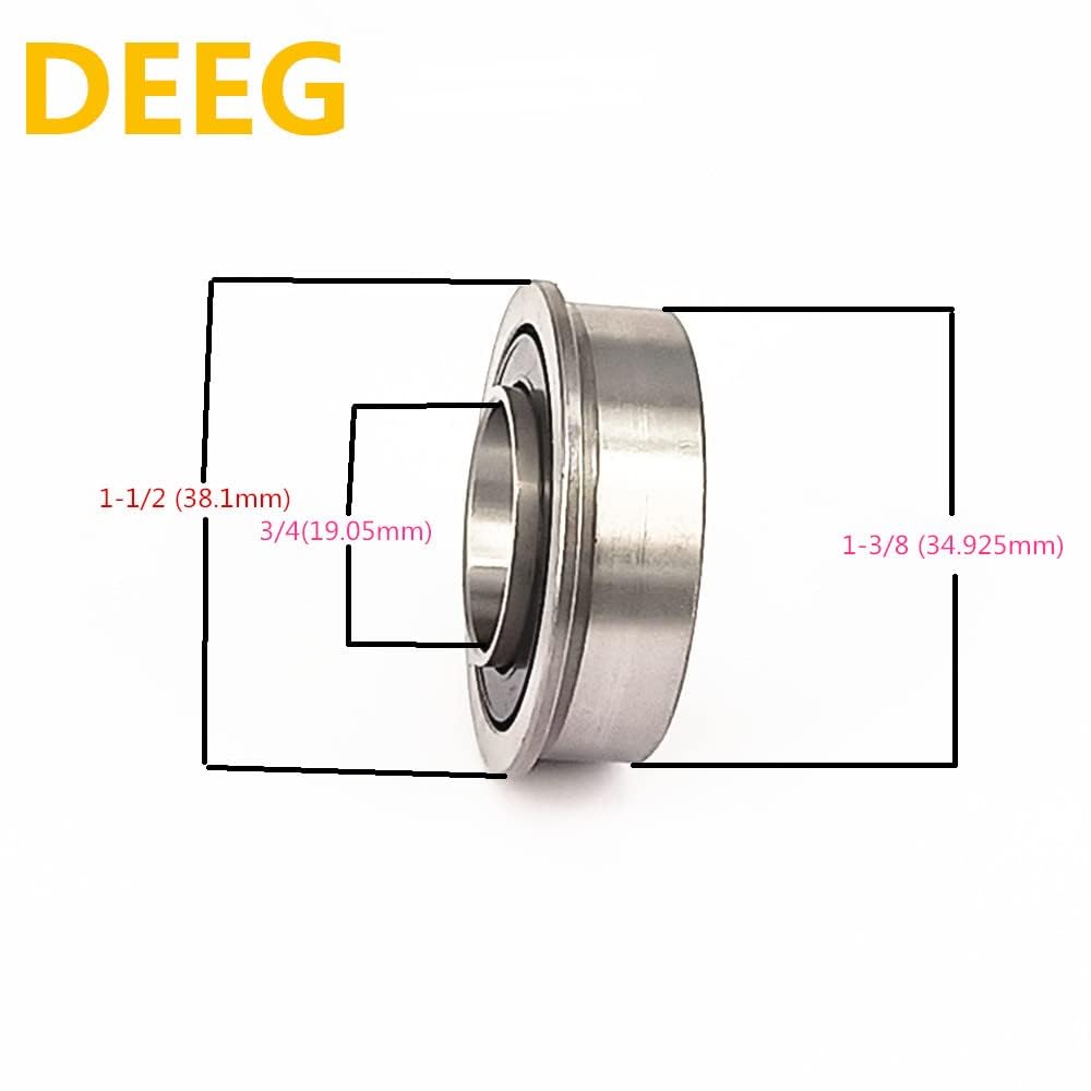 DEEG 4PCS Lawn Mower Front Wheel Bushing to Bearing Conversion Kit Replaces Craftsman,Husqvarna,Murray,Sears,AYP,Poulan,Toro 9040H,532009040 532124959 OEM Upgrade Riding Lawn Mower Front Wheel Parts