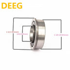 DEEG 4PCS Lawn Mower Front Wheel Bushing to Bearing Conversion Kit Replaces Craftsman,Husqvarna,Murray,Sears,AYP,Poulan,Toro 9040H,532009040 532124959 OEM Upgrade Riding Lawn Mower Front Wheel Parts