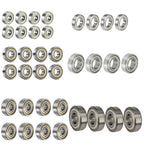 KYDE 36 PCS Ball Bearings Kit - 698ZZ 608ZZ 628ZZ 6903ZZ 6003ZZ 6203ZZ Double Metal Shielded Deep Groove Bearings, High Carbon Steel for Wheel Skateboards Motor 3D Printing - KYDE Bearing