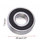 KYDE 10 PCS 6202-2RS Deep Groove Ball Bearings. Double Rubber Seal Bearings 15x35x11mm, Pre-Lubricated and Stable Performance Bearing…