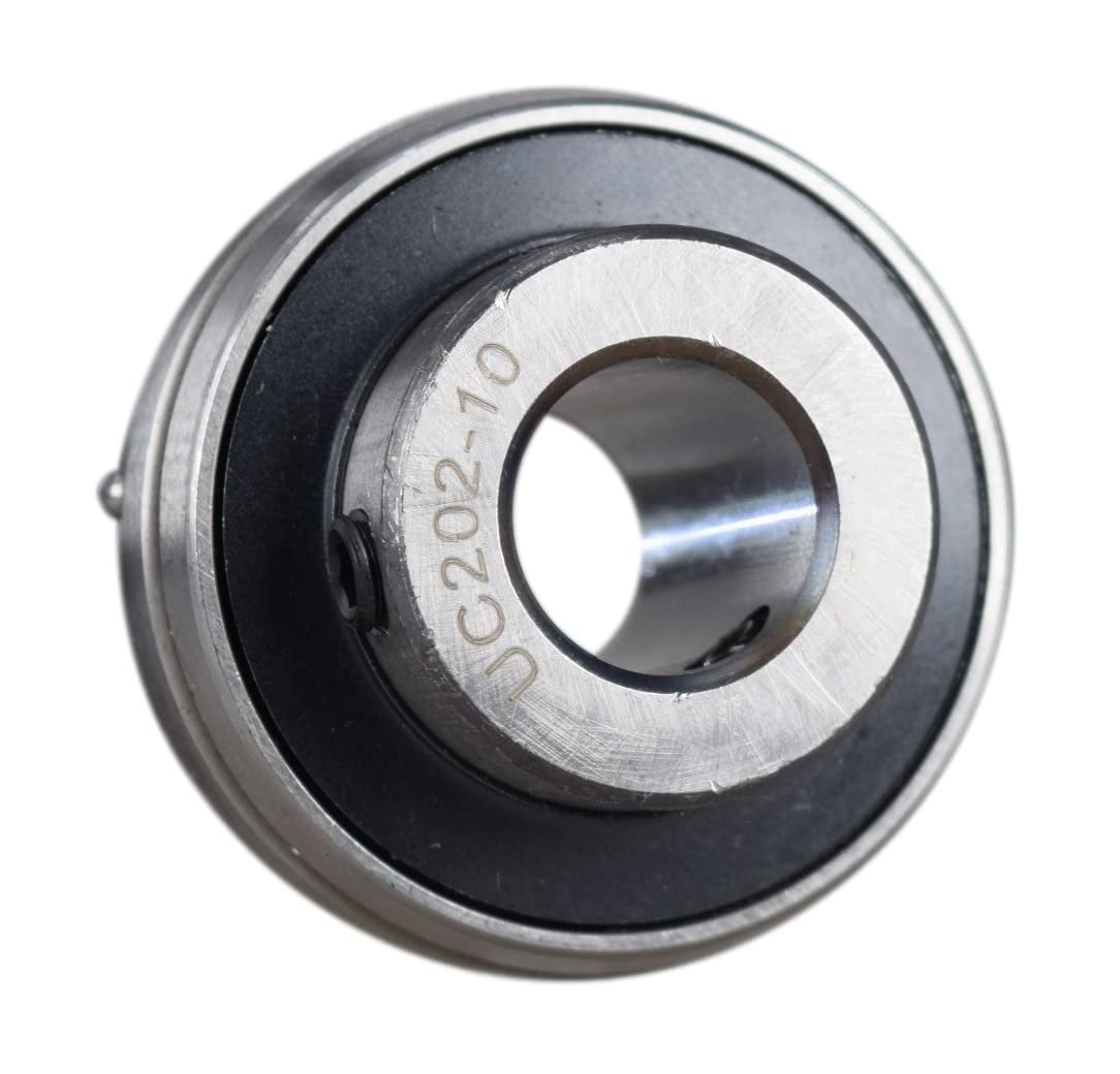 KYDE 2 PCS UC201-10 Insert Bearing, 5/8" Bore (5/8" x 47 x 31mm), Spherical OD for Lawn Mowers, Go-Karts & Small Conveyor Systems