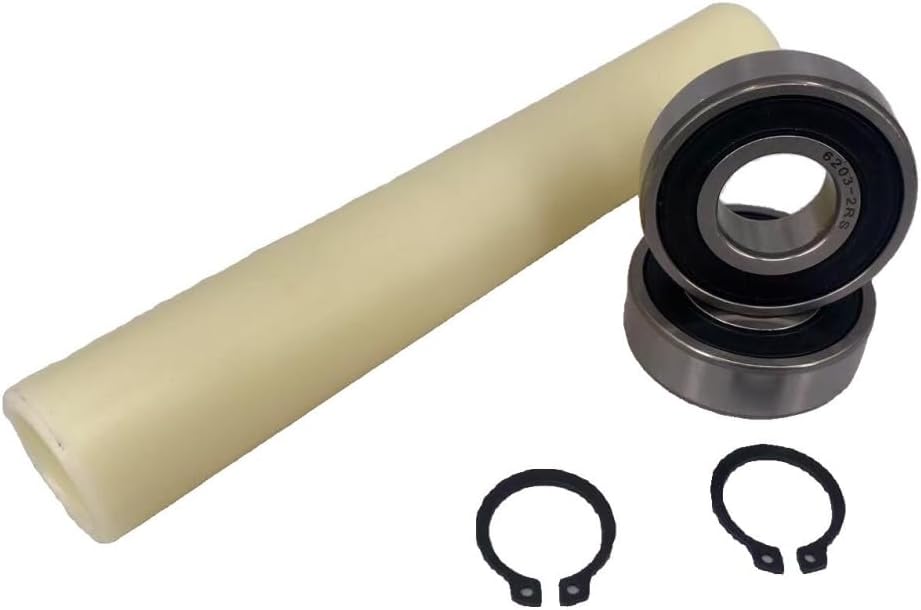 KYDE 2 Pieces 6203 - 2RS ABEC5 Home Pool Pump Bearing Kit，Belt C Clamping rings and nylon bushings - Replaceable Pentair WhisperFlo、IntelliFlo and Hayward Super Water pump motor - KYDE Bearing