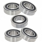 KYDE 5Pcs Deep Groove Bearings 1''x2''x9/16'' Double Seales Bearing Chromium Bearing Steel GCr15 Roller Bearing for Scooters Elevators Robotics - KYDE Bearing