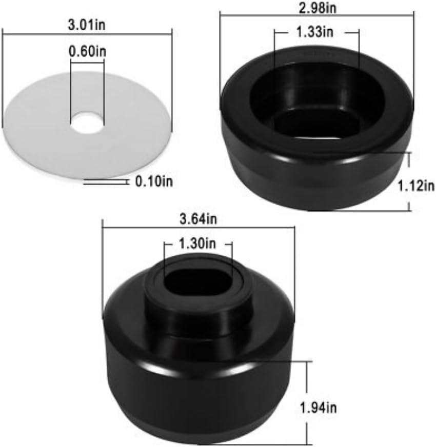 KYDE 24 PCS 7 - 141 Body Cab Mount Bushing Kit Replacement 68106 68107 1163 Polyurethane Body Cab Mounts & Washers for 99 - 14 Chevy Silverado GMC Sierra 1500/2500 2WD/4WD - KYDE Bearing