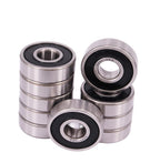 KYDE 10 PCS 6201-2RS Ball Bearing 12mm x 32mm x 10mm Double Sealed 180201 Deep Groove Bearings Chrome Bearing Steel 6201RS C3