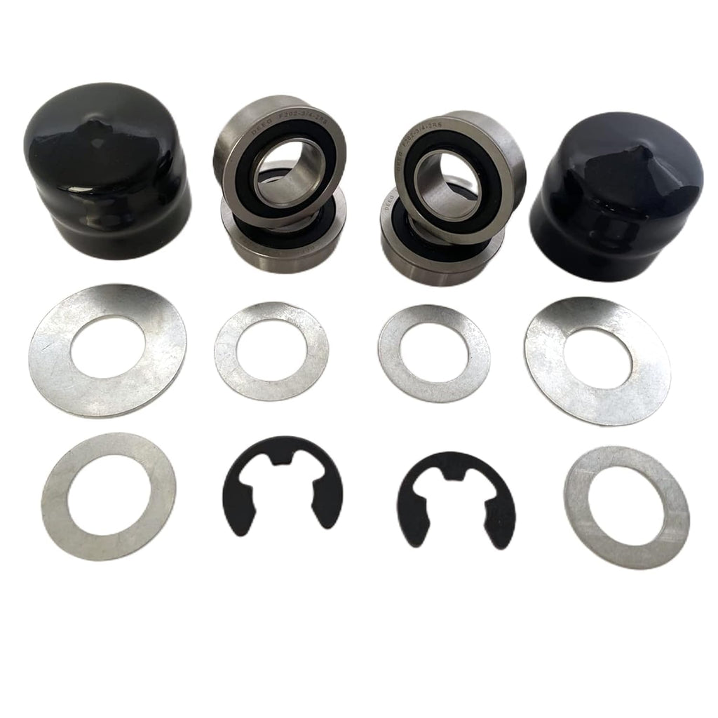 DEEG 4PCS Lawn Mower Front Wheel Bushing to Bearing Conversion Kit Replaces Craftsman,Husqvarna,Murray,Sears,AYP,Poulan,Toro 9040H,532009040 532124959 OEM Upgrade Riding Lawn Mower Front Wheel Parts