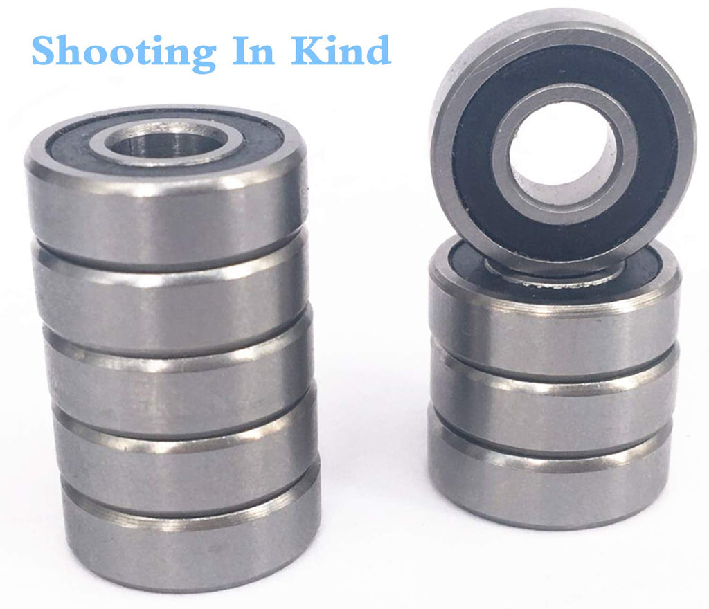 10PCS R4-2RS 1/4"x5/8"x0.196" Double Sealed Ball Bearing