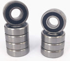 KYDE 10PCS R4-2RS 1/4"x5/8"x0.196" Double Sealed Ball Bearing