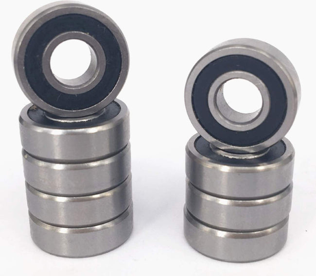 KYDE 10PCS R4-2RS 1/4"x5/8"x0.196" Double Sealed Ball Bearing Hover Image