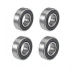 KYDE 4 PCS Bearing 5/8" IDx 1-3/8" ODx .433" Thick 99502H-2RS Double Rubber Sealed Bearings for Go Kart, Mini Bikes, Lawn Mower, Wheels 48224 Lawn Mower Sealing Spindle Table Bearing