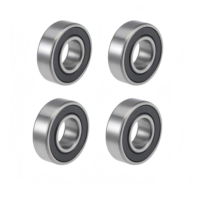 KYDE 4 PCS Bearing 5/8" IDx 1-3/8" ODx .433" Thick 99502H-2RS Double Rubber Sealed Bearings for Go Kart, Mini Bikes, Lawn Mower, Wheels 48224 Lawn Mower Sealing Spindle Table Bearing Hover Image