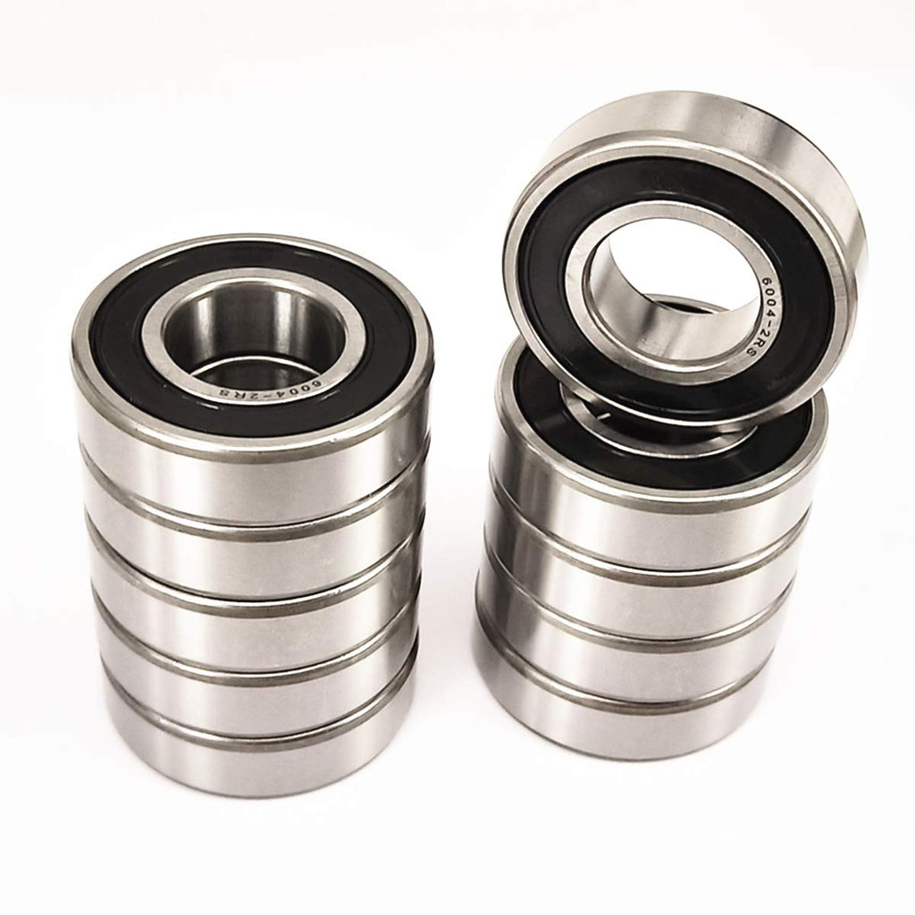 10 Pack 6004-2RS 20x42x12 Sealed Ball Bearings use in Snowmobile