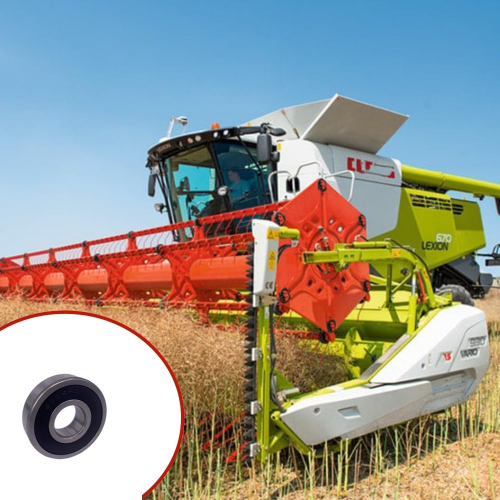 10 PCS 6304-2RS 20x52x15mm Ball Bearing Double Rubber Seal Bearings Replacement for Pool Motor Bearings, Snowmobile,Yamaha Roadstar Rear Wheel, Lawn Mower Deck Spindle…