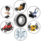 KYDE 4 PCS Bearing 5/8" IDx 1-3/8" ODx .433" Thick 99502H-2RS Double Rubber Sealed Bearings for Go Kart, Mini Bikes, Lawn Mower, Wheels 48224 Lawn Mower Sealing Spindle Table Bearing