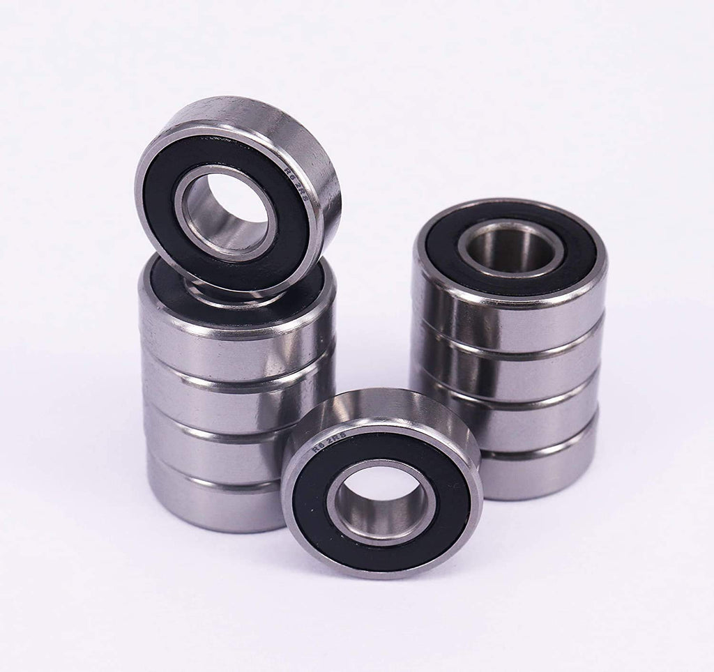 10 Sealed Bearing R6-2RS 3/8''x 7/8''x 9/32'' Miniature Ball Bearings