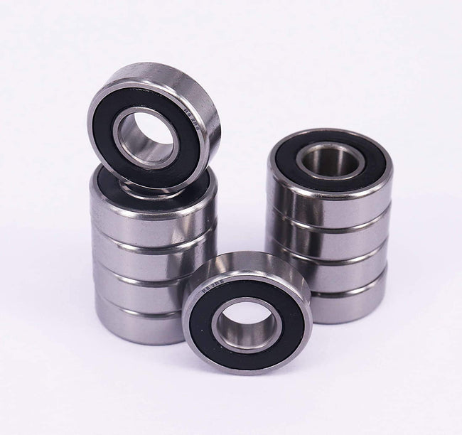 KYDE 10 Sealed Bearing R6-2RS 3/8''x 7/8''x 9/32'' Miniature Ball Bearings Hover Image