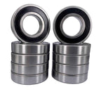 KYDE 10 Pcs 6207-2RS Double Rubber Seal Bearings 35x72x17mm Deep Groove Ball Bearings for Hay Mower,Maytag Neptune 4400 Series Washer…