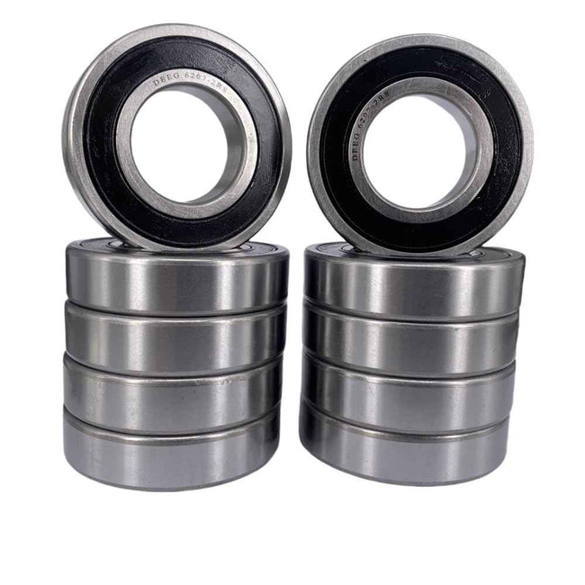 KYDE 10 Pcs 6207-2RS Double Rubber Seal Bearings 35x72x17mm Deep Groove Ball Bearings for Hay Mower,Maytag Neptune 4400 Series Washer… Hover Image