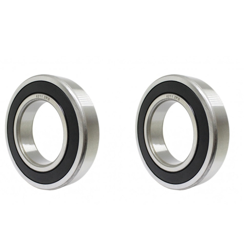 DEEG 2 PACK 6211-2RS Ball Bearing 55x100x21mm, Rubber Sealed - High-Performance Replacement for Electric Motors, Industrial Pumps & Heavy Machinery
