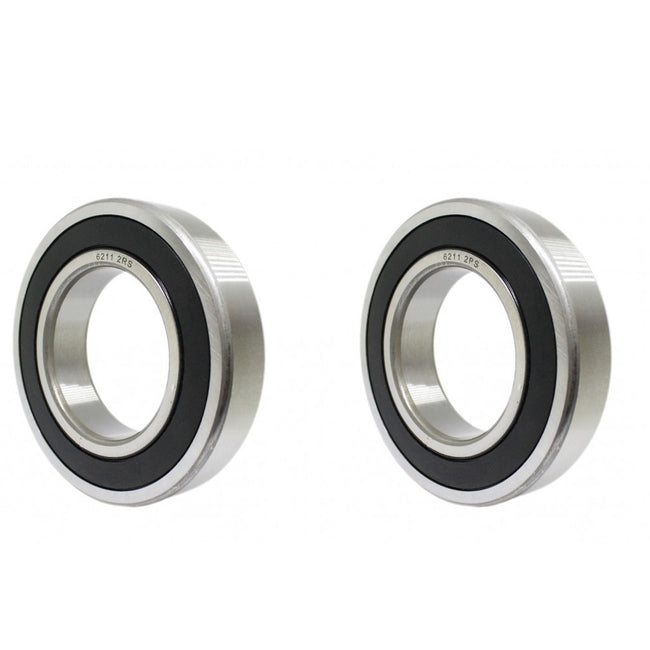 DEEG 2 PACK 6211-2RS Ball Bearing 55x100x21mm, Rubber Sealed - High-Performance Replacement for Electric Motors, Industrial Pumps & Heavy Machinery Hover Image