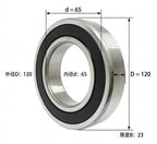 KYDE 6213-2RS Ball Bearing, 65x120x23mm (2-Pack) - Premium Rubber Sealed Heavy-Duty Replacement for Motors, Pumps & Gearboxes