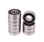 KYDE 10 PCS 6201-2RS Ball Bearing 12mm x 32mm x 10mm Double Sealed 180201 Deep Groove Bearings Chrome Bearing Steel 6201RS C3