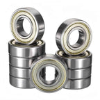 KYDE 10 PCS 6206ZZ Deep Groove Ball Bearings, ID 30mm x OD 62mm x Width 16mm Double Metal Shielded Ball Bearing