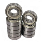 KYDE 10PCS 6203ZZ Double Metal Seal Bearings 17x40x12mm, Pre-Lubricated and Stable Performance Deep Groove Ball Bearings