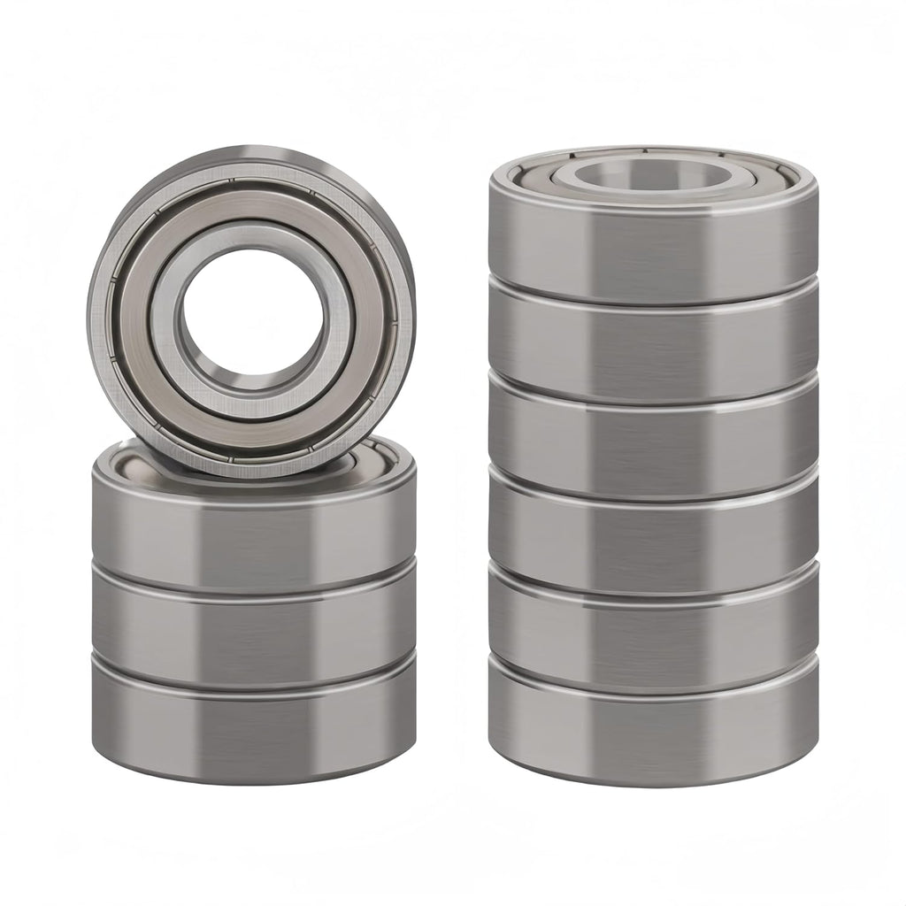 10 Pcs 6202ZZ Double Metal Seal Bearings 15x35x11mm, Pre-Lubricated and Stable Performance Deep Groove Ball Bearings.…