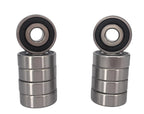KYDE 10 PCS 1615 - 2RS Deep Groove Ball Bearing 7/16" x1 - 1/8 x3/8" Double Sealed Rolling Bearings for Skateboards, Inline Skates, Fixed Shaft… - KYDE Bearing