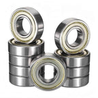 KYDE 10 PCS 6205ZZ C3 Deep Groove Ball Bearings, ID 25mm x OD 52mm x Width 15mm Double Metal Shielded Ball Bearing Chrome Steel Bearing