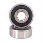 KYDE 10 Pcs 1614 - 2RS Bearings 3/8" x1 - 1/8 x3/8" Deep Groove Ball Bearing,Double Rubber Seals and Pre - Lubricated Bearing - KYDE Bearing