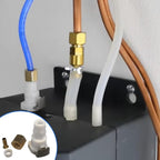 KYDE 43103C 1/4" Quick Connect Fitting Kit Compatible with Whirlpool Hot Water Tank HWT - 0,SST,HOT100,HOT150, HWT - HP,HWT - 300,HWT - 200,HWT1300,Replacement for 44726A,44726E,Leak - Free RO System Connector - KYDE Bearing