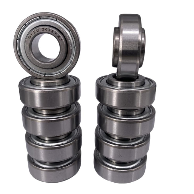 KYDE 10PCS 203KRR2 Bearing 0.64" Bore AN281357 JD9214 AN142670 203RRAR10 666624R91 149261C91 822-095C 66553 2SH862 222279 F16246 149261C91 Compatible with John Deere Main Image