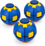 KYDE 3PCS HelixCore Blue Press-to-Spin Fidget Ball - 3D Printed Mechanical Desk Toy for Stress Relief