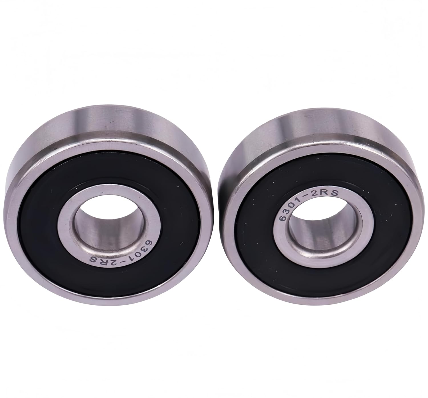 KYDE 2 Pack 6301 - 2RS High - grade rubber sealed ball bearings C3 12x37x12,6301 2RS 6301rs - KYDE Bearing