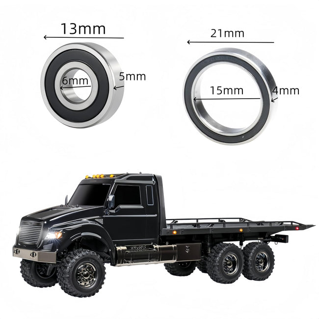 KYDE 55PCS Sealed Ball Bearing Upgrade Kit for TRX-6 1/10 Scale RC Crawler – Precision Metal Bearings for Axles, Wheels & Drivetrain (Fits G63 6x6 & Compatible Models) Main Image