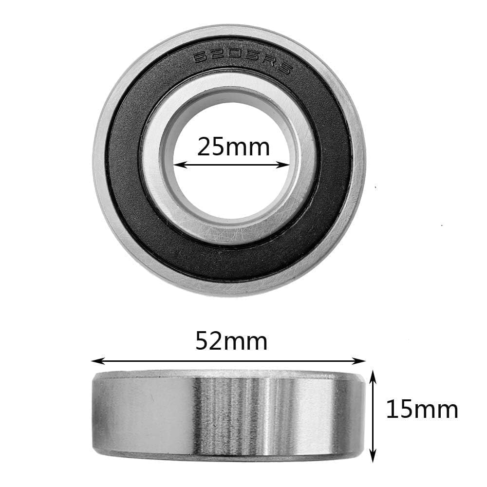 KYDE 1PCS 6205 - 2RS High - grade rubber sealed ball bearings C3 25x52x15，6205 2RS 6205rs - KYDE Bearing