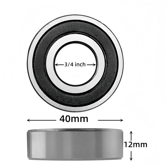 KYDE 10 PCS Lawn Mower Bearing 6203-3/4"-2RS 3/4" x40x12mm Replacement Spindle Bearing for Toro 106084 106085 37-0200 Oregon 45-005 45-256 Main Image