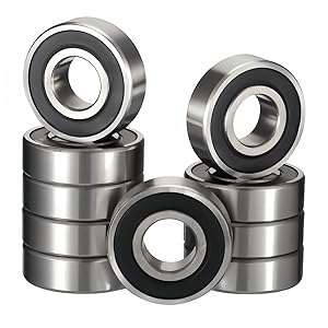 KYDE 10PCS 6201-15-2RS Rubber Sealed Ball Bearing 15mm x 32mm x 10mm 153210-2RS deep Groove Ball Bearings… Main Image