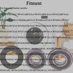 KYDE Front Load Washer Tub Seal Bearing Kit for Samsung Replacement Part DC62 - 00156A 6601 - 002632 6601 - 002516 Compitable With WF431ABW WF45K6500AW/A2 - KYDE Bearing