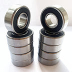 KYDE 10 PCS 1616 - 2RS bore 1/2 inch X 1 - 1/8 X 3/8 Sealed Ball Bearings - KYDE Bearing